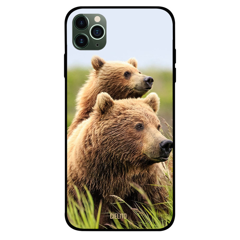 

Cielito Apple iPhone 11 Pro Max Mobile Phone Back Cover, Brown Bears