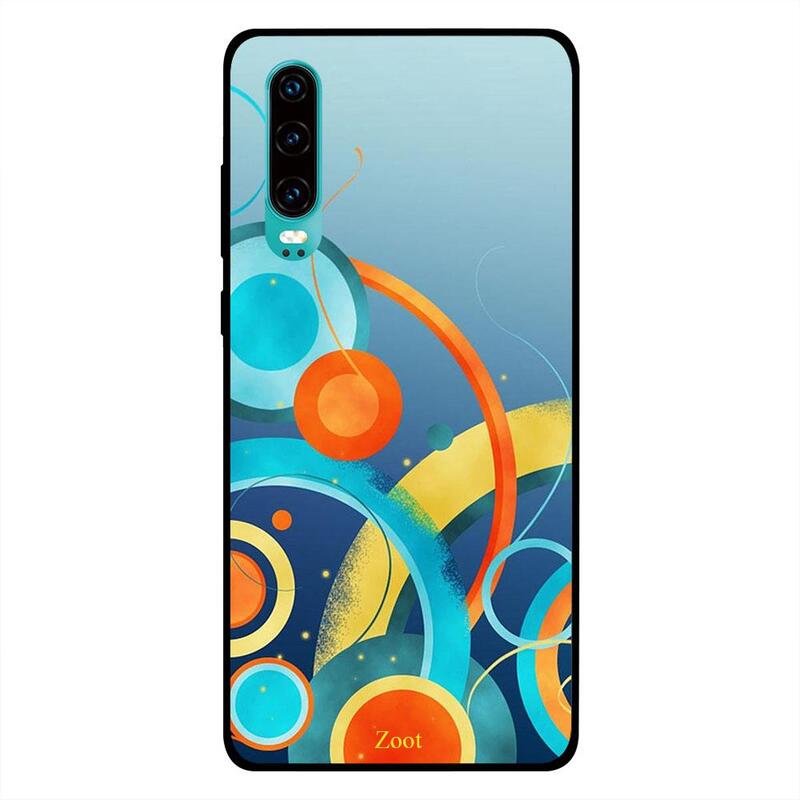 

Zoot Huawei P30 Mobile Phone Back Cover, Colorful Circles