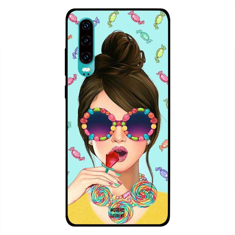 

Moreau Laurent Huawei P30 Mobile Phone Back Cover, Stylish Girl