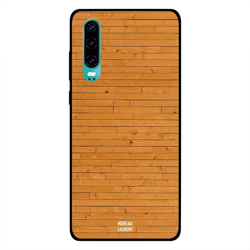 

Moreau Laurent Huawei P30 Mobile Phone Back Cover, Orange Bricks Design Wooden Pattern