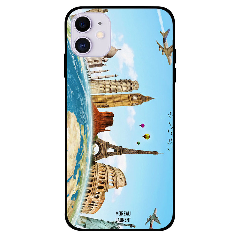 

Moreau Laurent Apple iPhone 11 Mobile Phone Back Cover, Travel to Famous Places