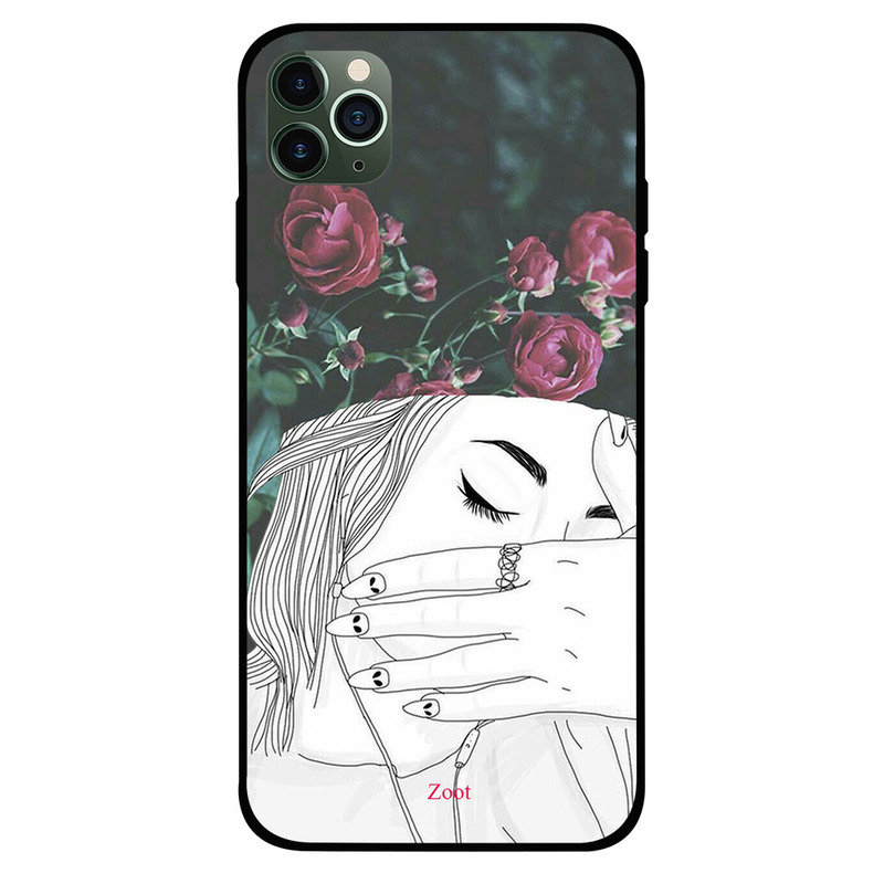 

Zoot Apple iPhone 11 Pro Max Mobile Phone Back Cover, Doodle Eyelashes