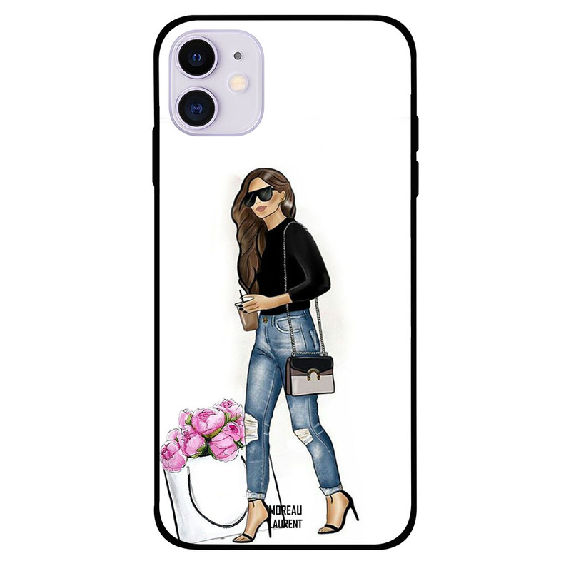 

Moreau Laurent Apple iPhone 11 Mobile Phone Back Cover, Stylish Walking Girl