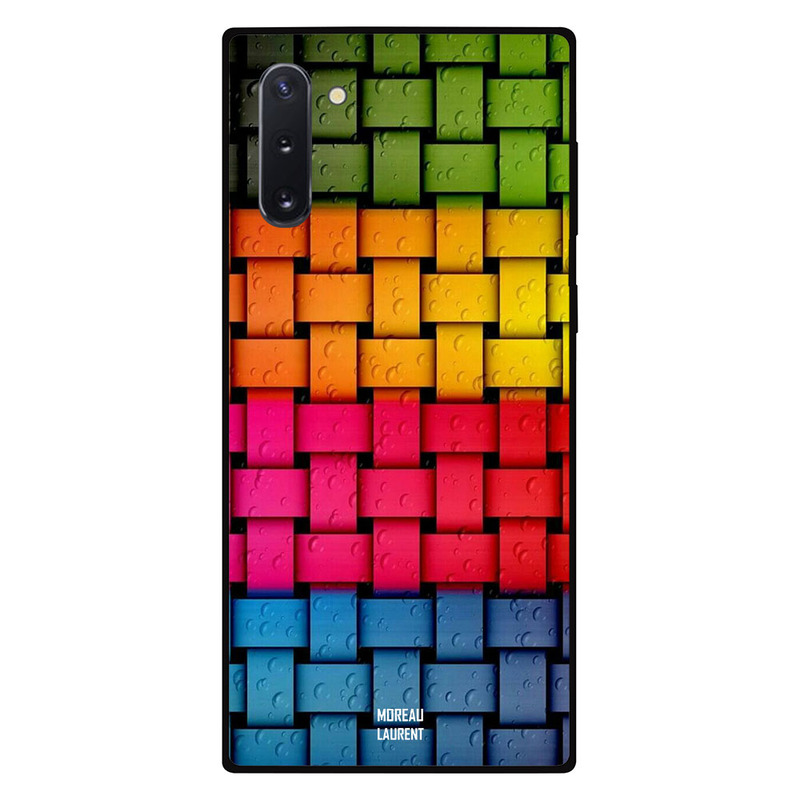 

Moreau Laurent Samsung Note 10 Mobile Phone Back Cover, Rainbow Colors & Water Drops Pattern