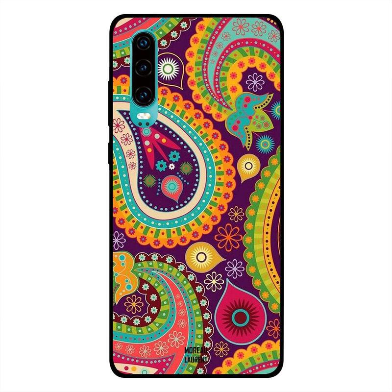 

Moreau Laurent Huawei P30 Mobile Phone Back Cover, Colorful Floral Pattern