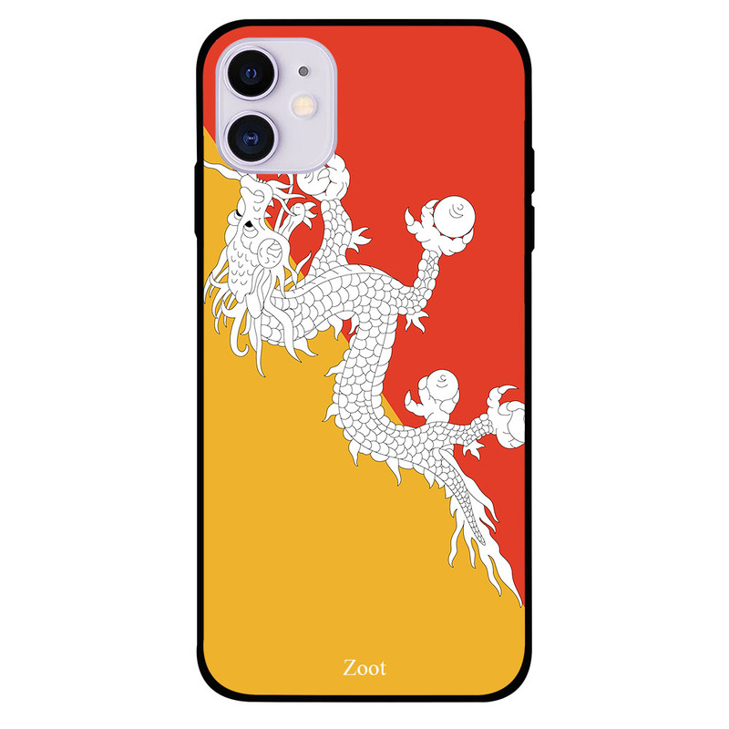 

Zoot Apple iPhone 11 Mobile Phone Back Cover, Bhutan Flag