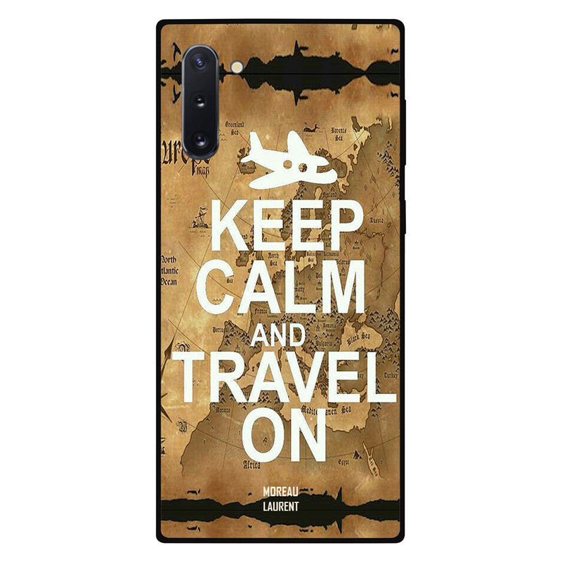 

Moreau Laurent Samsung Note 10 Mobile Phone Back Cover, Keep Calm and Travel Vintage