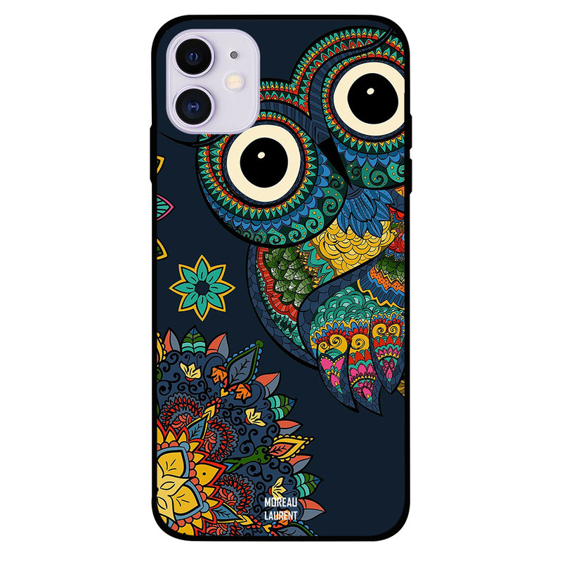 

Moreau Laurent Apple iPhone 11 Mobile Phone Back Cover, Floral Owl