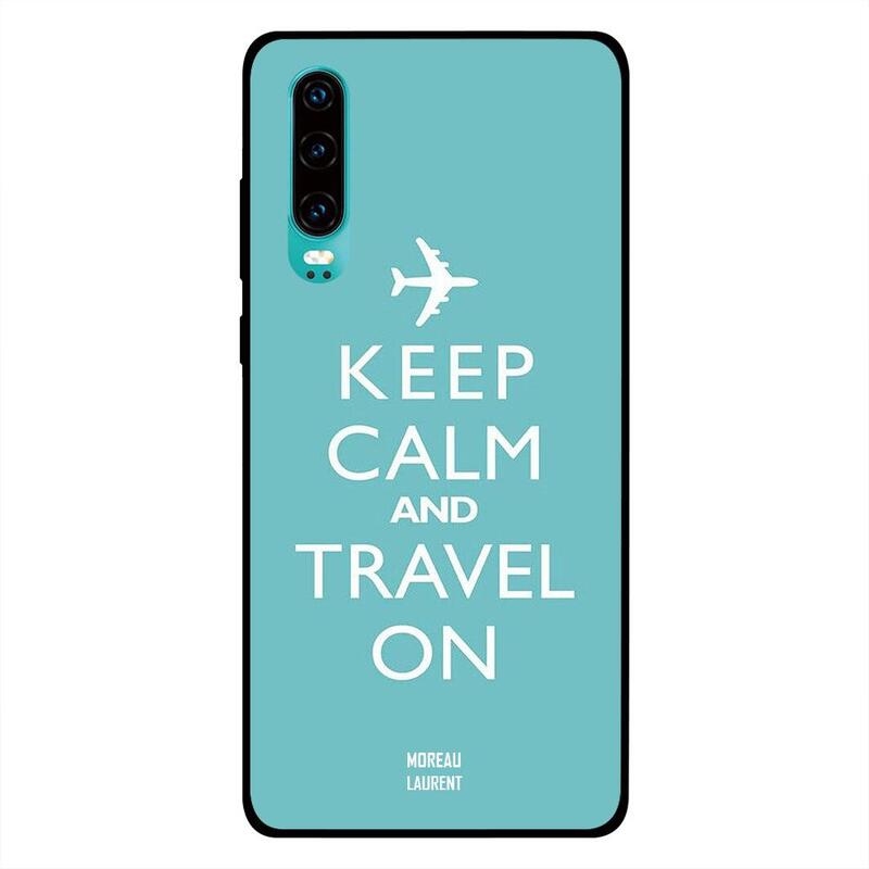 

Moreau Laurent Huawei P30 Mobile Phone Back Cover, Keep Calm and Travel on