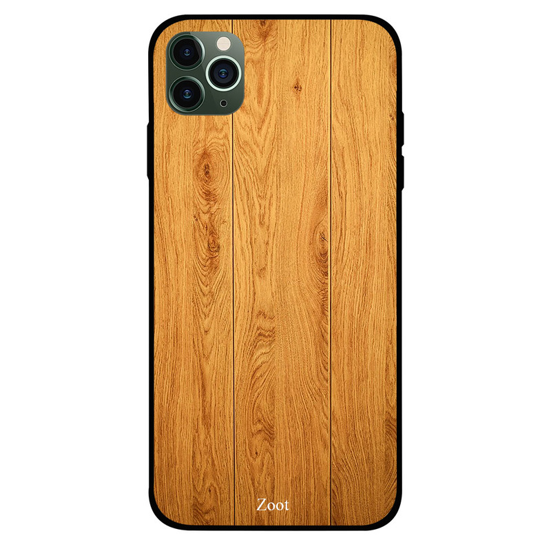

Zoot Apple iPhone 11 Pro Mobile Phone Back Cover, Wooden Vertical Two Lines
