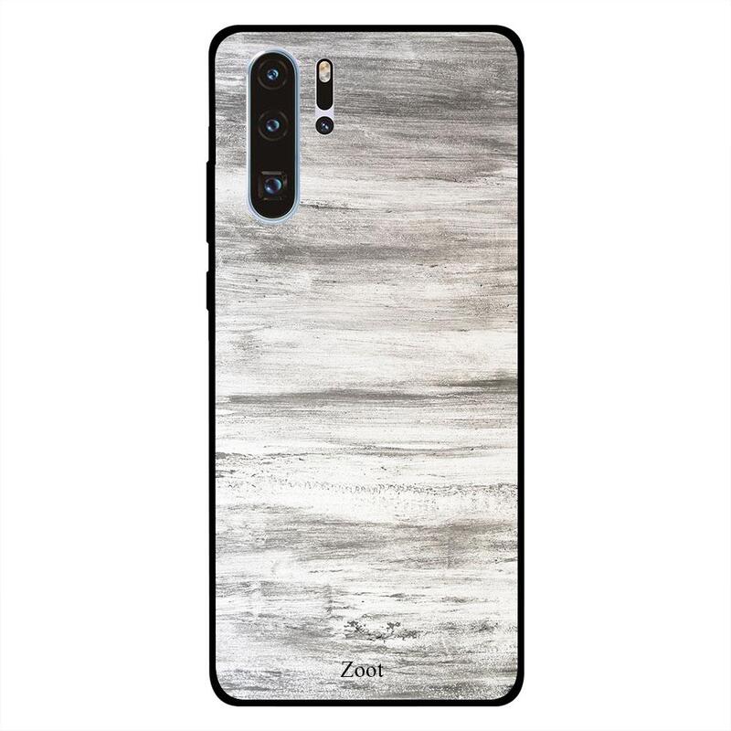 

Zoot Huawei P30 Pro Mobile Phone Back Cover, Wooden White & Grey Plain