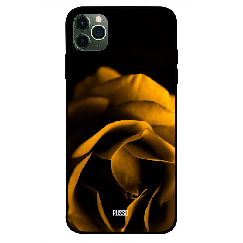 

Russo Apple iPhone 11 Pro Mobile Phone Back Cover, Yellow Rose in Dark