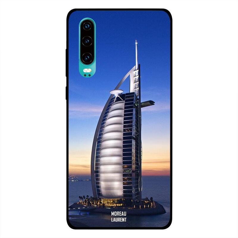 

Moreau Laurent Huawei P30 Mobile Phone Back Cover, Burj Al Arab View At Evening