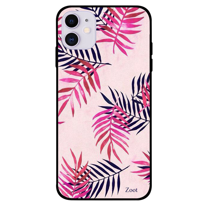 

Zoot Apple iPhone 11 Mobile Phone Back Cover, Branches Blue Pink