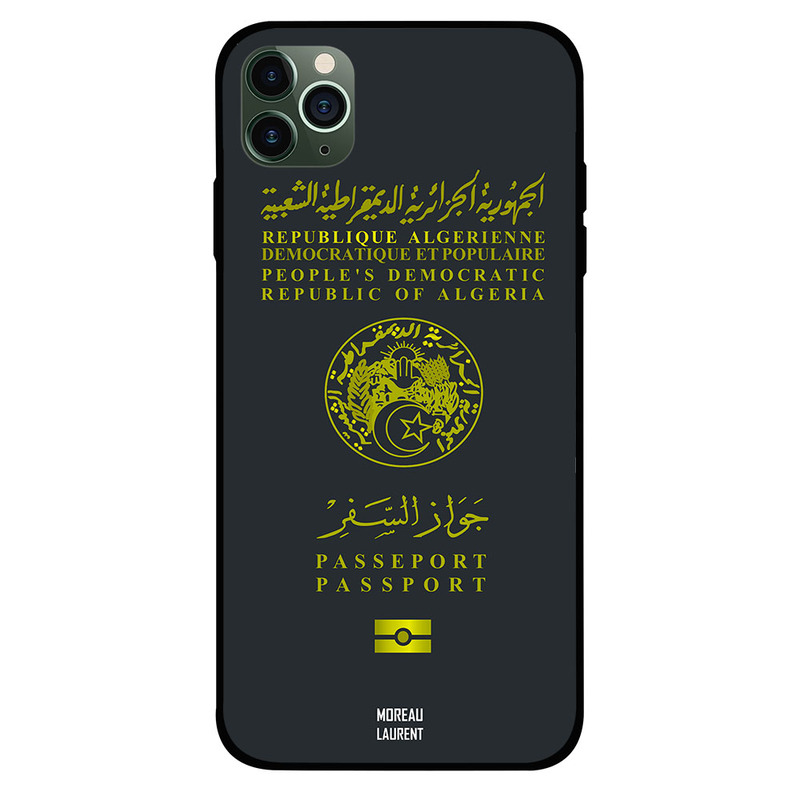 

Moreau Laurent Apple iPhone 11 Pro Max Mobile Phone Back Cover, Algerian Passport