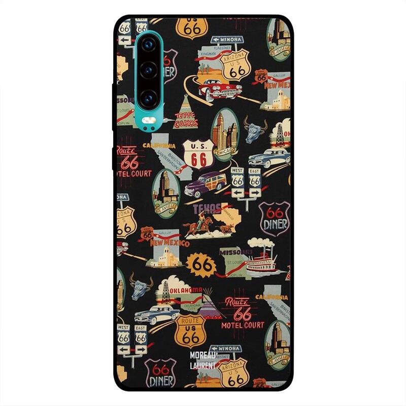

Moreau Laurent Huawei P30 Mobile Phone Back Cover, Travel Tags
