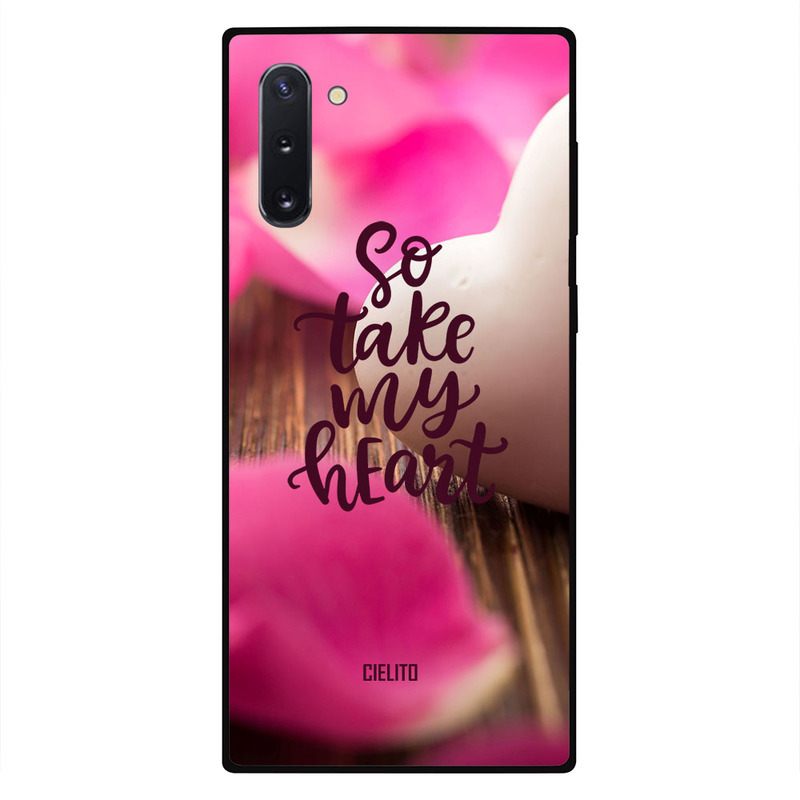 

Cielito Samsung Note 10 Mobile Phone Back Cover, Take My Heart