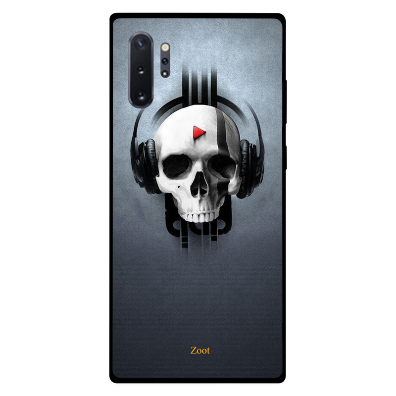 

Zoot Samsung Note Plus Mobile Phone Back Cover, Music Skull