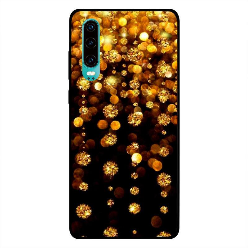 

Russo Huawei P30 Mobile Phone Back Cover, Greenish Blue Leaf Pattern