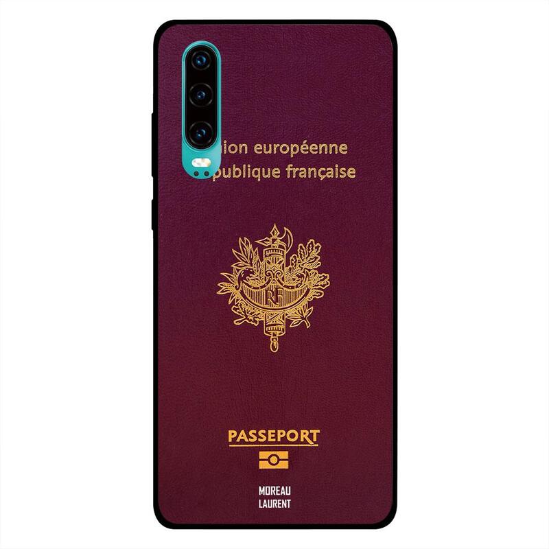 

Moreau Laurent Huawei P30 Mobile Phone Back Cover, France Passport