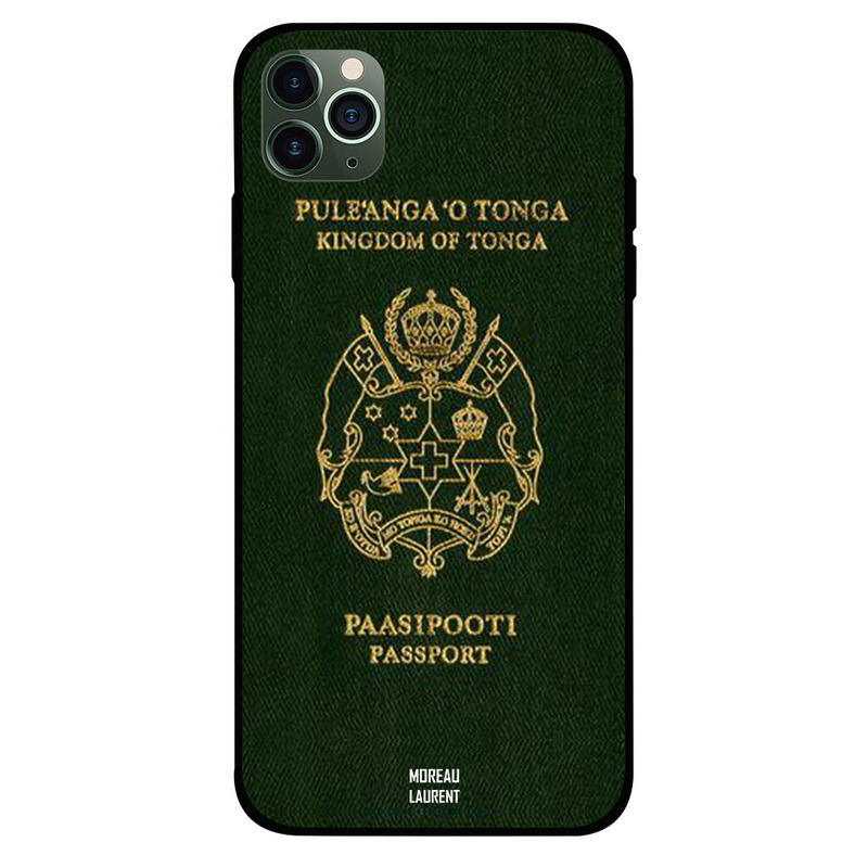 

Moreau Laurent Apple iPhone 11 Pro Mobile Phone Back Cover, Tonga Passport