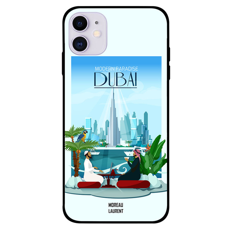 

Moreau Laurent Apple iPhone 11 Mobile Phone Back Cover, Modern Paradise Dubai