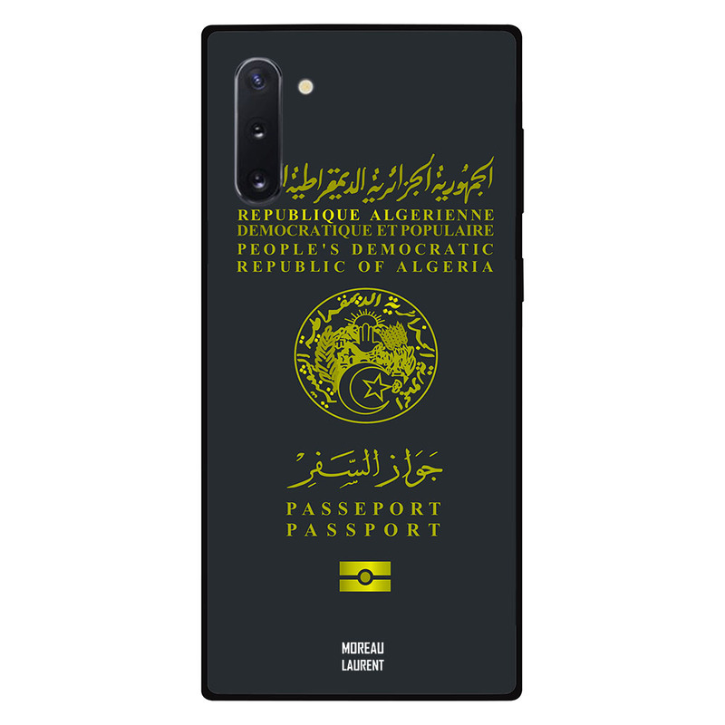 

Moreau Laurent Samsung Note 10 Mobile Phone Back Cover, Algerian Passport