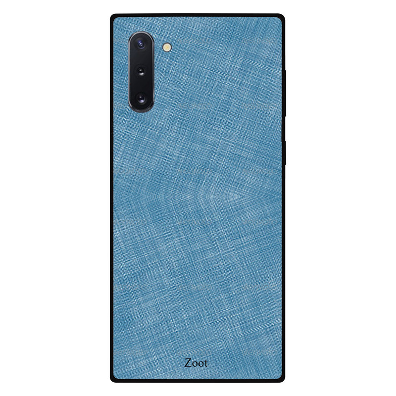 

Zoot Samsung Note 10 Mobile Phone Back Cover, Leather Blue Printed