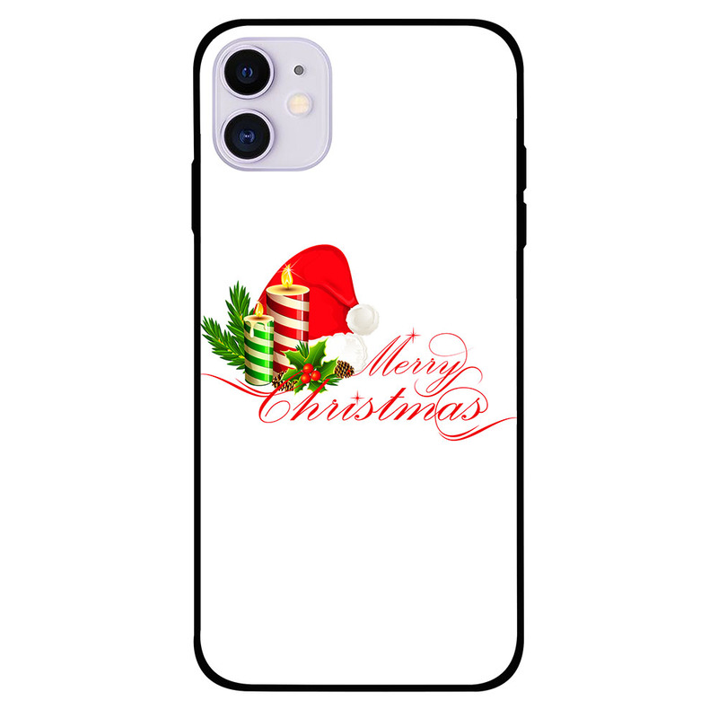 

Moreau Laurent Apple iPhone 11 Mobile Phone Back Cover, Merry Christmass Candles