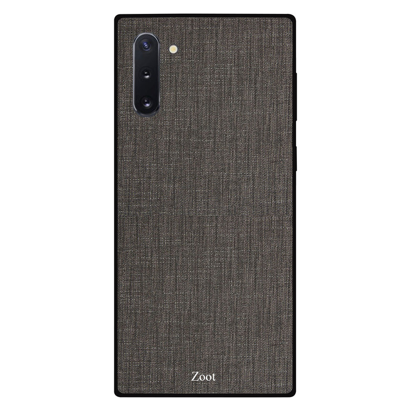 

Zoot Samsung Note 10 Mobile Phone Back Cover, Dark Grey Jeans Pattern