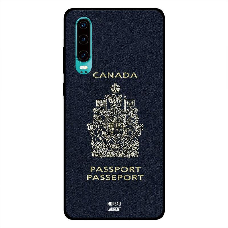 

Moreau Laurent Huawei P30 Mobile Phone Back Cover, Canada Passport