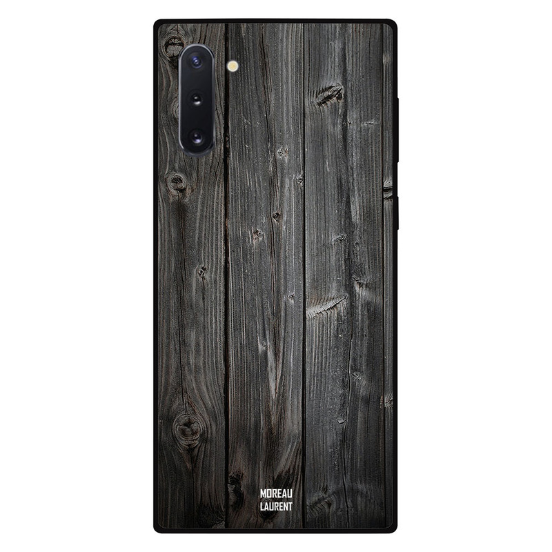 

Moreau Laurent Samsung Note 10 Mobile Phone Back Cover, Black Vintage wooden Pattern