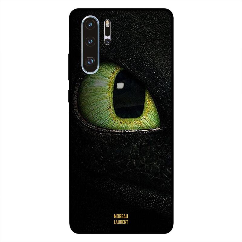 

Moreau Laurent Huawei P30 Pro Mobile Phone Back Cover, Green Cat Eye