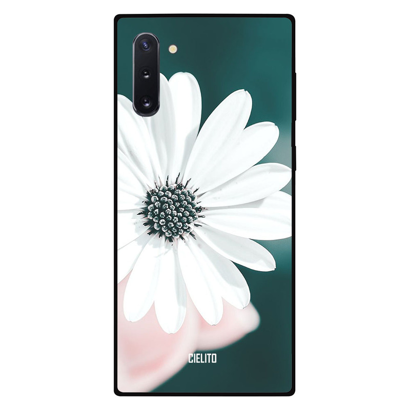 

Cielito Samsung Note 10 Mobile Phone Back Cover, White Flower