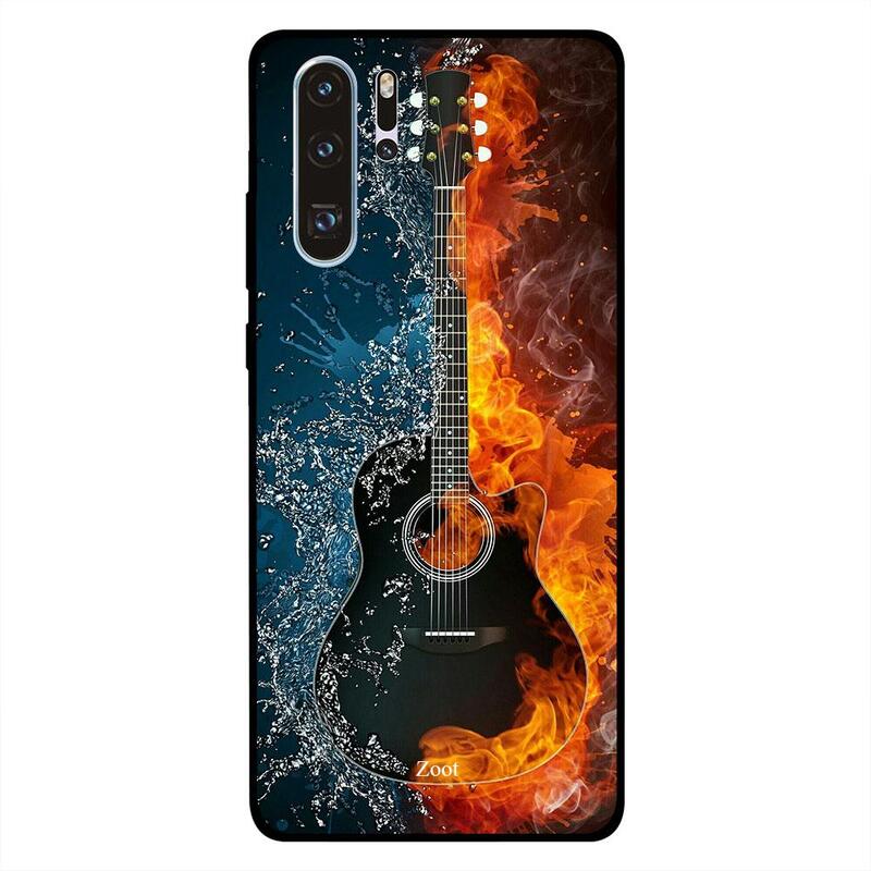 

Zoot Huawei P30 Pro Mobile Phone Back Cover, Fire Ice Guitar
