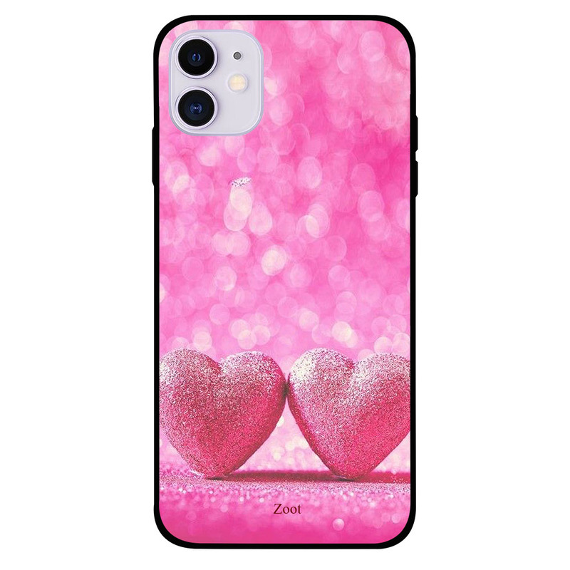 

Zoot Apple iPhone 11 Mobile Phone Back Cover, Pink Heart