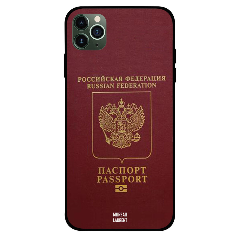 

Moreau Laurent Apple iPhone 11 Pro Max Mobile Phone Back Cover, Russia Passport