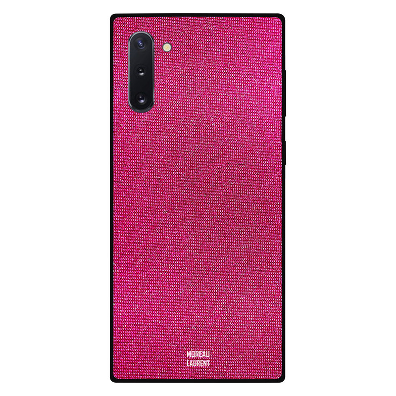

Moreau Laurent Samsung Note 10 Mobile Phone Back Cover, Dark Pink Wool Pattern