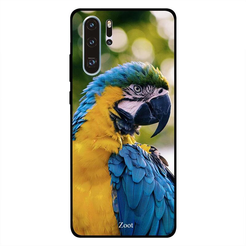 

Zoot Huawei P30 Pro Mobile Phone Back Cover, Yellow Blue Parrot