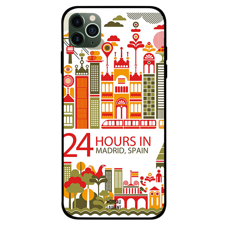 

Moreau Laurent Apple iPhone 11 Pro Mobile Phone Back Cover, 24 Hours in Madrid