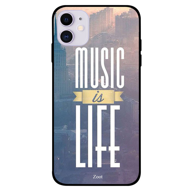 

Zoot Apple iPhone 11 Mobile Phone Back Cover, Music Is Life