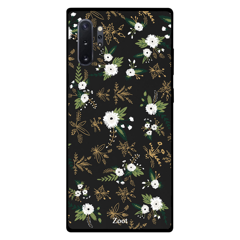 

Zoot Samsung Note Plus Mobile Phone Back Cover, Black White Flowers