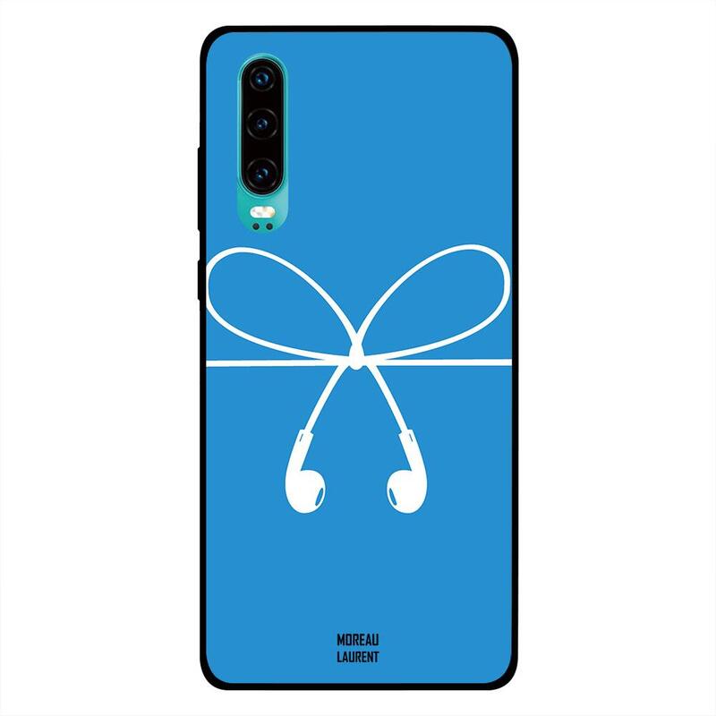 

Moreau Laurent Huawei P30 Mobile Phone Back Cover, White Handsfree