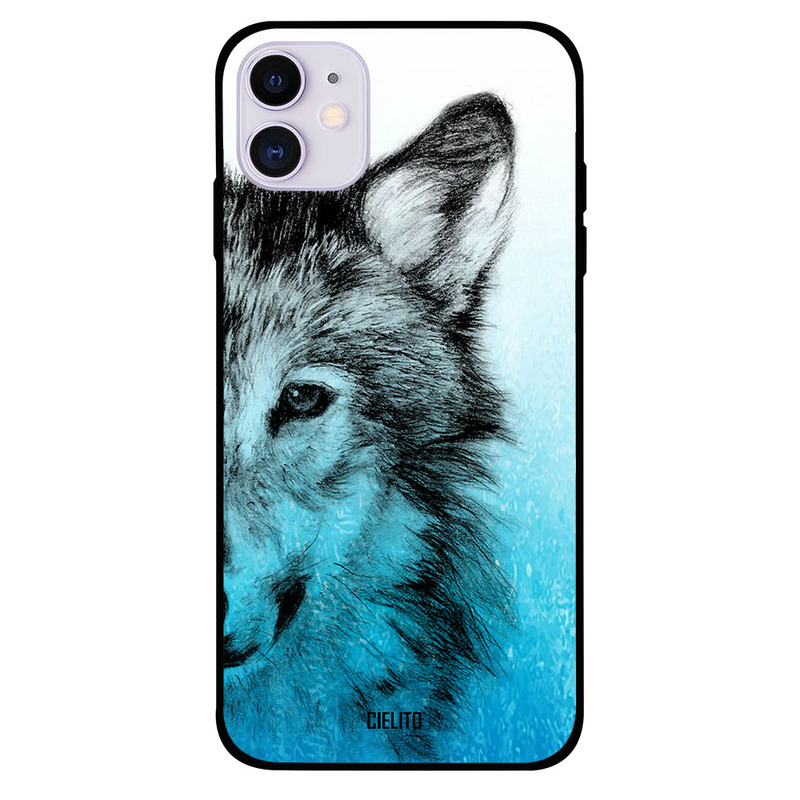 

Cielito Apple iPhone 11 Mobile Phone Back Cover, Colored Wolf