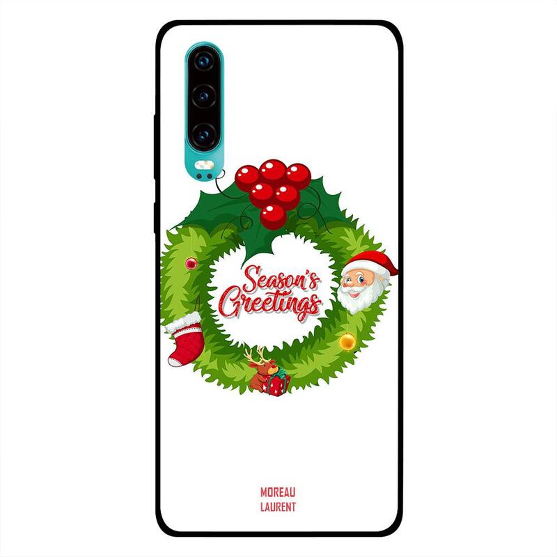 

Moreau Laurent Huawei P30 Mobile Phone Back Cover, Season's Greetings Christmas