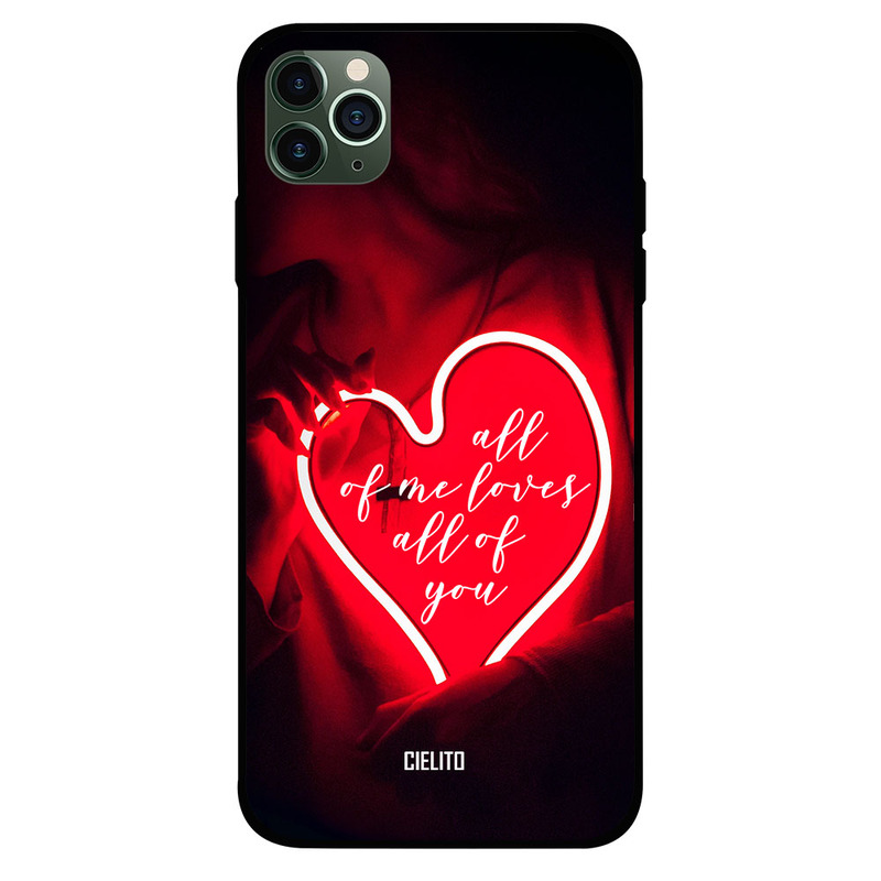 

Cielito Apple iPhone 11 Pro Max Mobile Phone Back Cover, All of Me Loves
