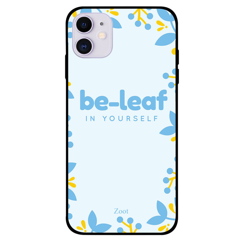 

Zoot Apple iPhone 11 Mobile Phone Back Cover, Be Leaf In Yourself