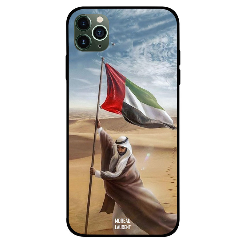 

Moreau Laurent Apple iPhone 11 Pro Max Mobile Phone Back Cover, Sheikh Zayed Planted UAE Flag