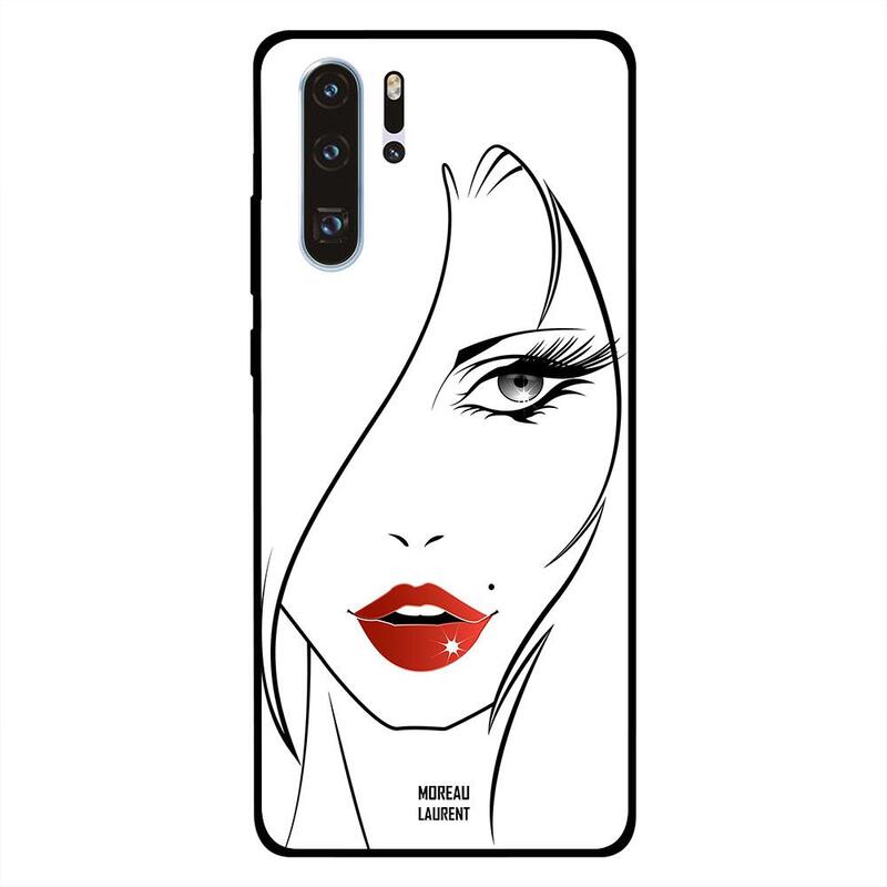 

Moreau Laurent Huawei P30 Pro Mobile Phone Back Cover, Girl Front Face Look