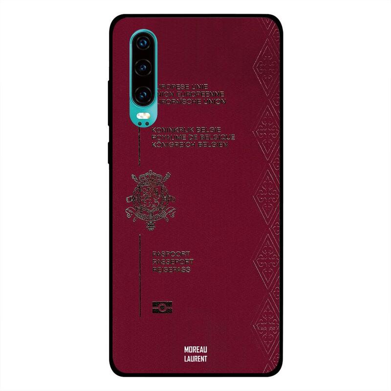 

Moreau Laurent Huawei P30 Mobile Phone Back Cover, Belgium Passport